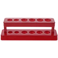 Los mejores  - zrshygs Test Tube Rack con Tubos 1pcTest Tube Holder 6 Hole Plastic Rack Red Stand Burette Stand Estante Laboratorio